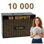 Skarbonka „Na głupoty” 10 000 zł – czarna