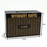 Skarbonka wykreślana „Na głupoty” 5000 zł – czarna - obrazek 4