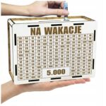 Skarbonka na wakacje 5000 zł – biała