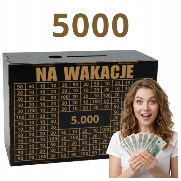 Czarna skarbonka na wakacje – cel 5000 zł