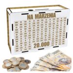 Skarbonka na marzenia 20 000 zł na prezent – biała