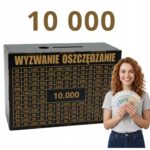 Czarna skarbonka „Wyzwanie oszczędzanie” – cel 10 000 zł