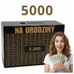 Czarna skarbonka na urodziny – cel 5000 zł
