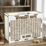 Skarbonka „Wyzwanie oszczędzanie” 10 000 zł – biała, z pisakiem - obrazek 3