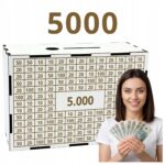 Skarbonka bez napisu 5000 zł – biała