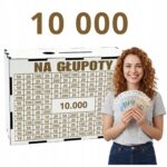 Skarbonka „Na głupoty” 10 000 zł – biała