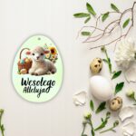 Zawieszka wielkanocna „Wesołego Alleluja” – owieczka - obrazek 4