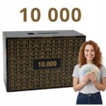 Skarbonka bez napisu 10 000 zł – czarna