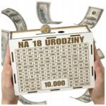Skarbonka na 18. urodziny 10 000 zł – biała
