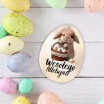 Zawieszka wielkanocna „Wesołego Alleluja” – zajączek - obrazek 5
