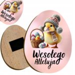 Magnes wielkanocny „Wesołego Alleluja” – kurczaczek