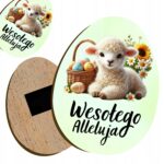 Magnes wielkanocny „Wesołego Alleluja” – owieczka