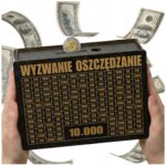 Skarbonka „Wyzwanie oszczędzanie” 10 000 zł – czarna