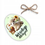Zawieszka wielkanocna „Wesołego Alleluja” – owieczka - obrazek 3