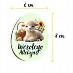 Magnes wielkanocny „Wesołego Alleluja” – owieczka - obrazek 2