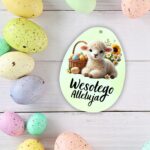 Zawieszka wielkanocna „Wesołego Alleluja” – owieczka - obrazek 5
